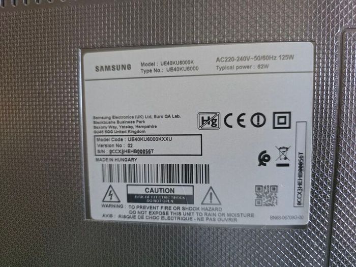 Samsung 40' 4K HD LED Smart TV