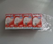 E14 LED Light Bulb, Small Screw Light Bulb, 5.2W 470lm, 40W Equivalent SES E14 Bulb, Daylight White 6500K E14 Golf Ball Bulb, Energy Saving LED P45 Bulb, 220-240V, Non-Dimmable, Pack of 4