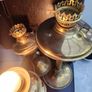 vintage brass table lamps ..electric x3 Image 3