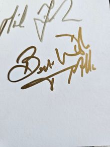Foster and Allen signed card
