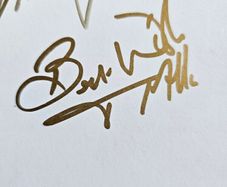 Foster and Allen signed card