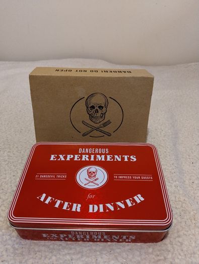 Experiments for After Dinner Games in gift tin