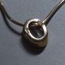 Solvar 9ct Gold Solitaire Necklace White Stone 41cm Hallmarked Image 3