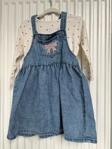 H&M baby 2-piece dungaree dress set