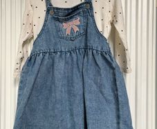 H&M baby 2-piece dungaree dress set