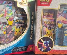 pokemon 30th anniversary sylveon ex box and greninja ex box sealed