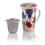 Porcelain Wild Berries Cup With Infuser And Lid 350ml Image 3