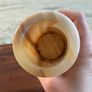 Small Vintage Carved Stone Bud Vase Image 3
