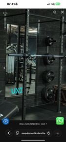 Wall Mounted Squat Rack, Heavy Gauge Steel, Rated To Hold 450kg!!!!