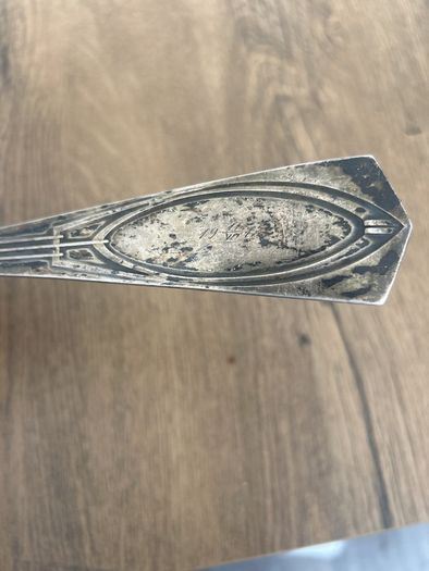 Antique Russian Silver Ladle Grachev Brothers 84 Zolotnik Late 19th Century