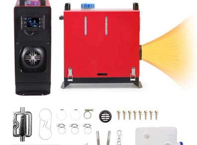 Heater 140+30 power supply  12v Portable All In One  Diesel Air Heater with LCD Monitor Car parking Air Heater for Campervan Tent Trucks