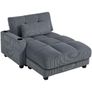 Convertible Sofa Bed with Cup Holders Image 2