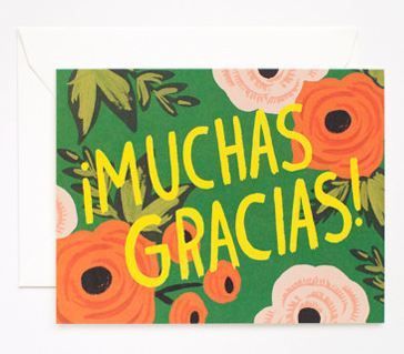 Muchas Gracias! Card