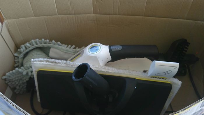 Karcher SC 1 Multi Handheld and Floor Steam Cleaner Kit with Box and Attachments