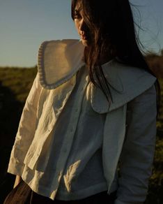 Jennifer Slattery Ella Oversize Collar Top