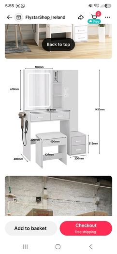 vanity table