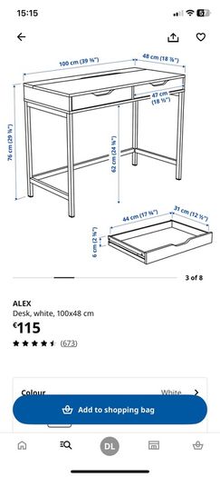 ikea Alex Desk