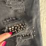 The Kooples Distressed & Studded Jeans in Black Wash Image 9