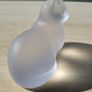 Lenox - a cat figurine made of frosted crystal glass Image 4