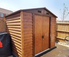 Heavy duty metal shed 6ftx9ft