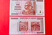 Zimbabwe  FIVE Billion  Dollars  2008 VERIFIED UNDER UV LIGHT  ( Uncirculated ) Pick 84a