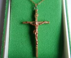 Antique  Crucifix Pendant and Chain