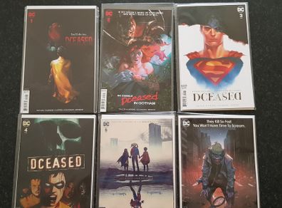 Dceased horror homage cover variant 1-6 nm comic