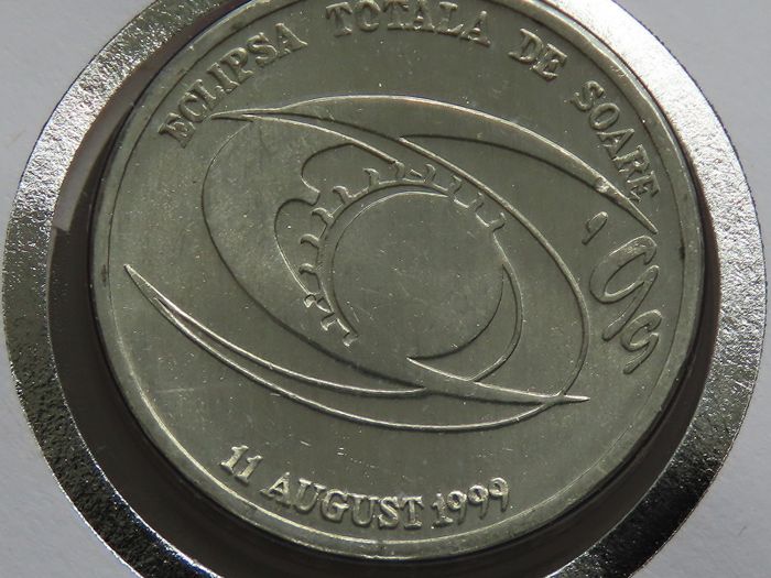 Total eclipse of the Sun first day coin stamp cover, 11 AUGUST 1999 Romania