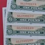 Irish 1972  4 X consecutive pound banknotes in almost uncirculated condition Image 2