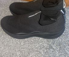 Black Slip-On Knit Trainers