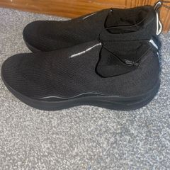 Black Slip-On Knit Trainers