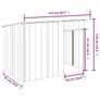 Dog House with Roof Anthracite 153x91x110 cm Image 8