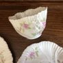 Edwardian Unstamped Ornate Porcelain Tea cup saucer and side Trio Image 7