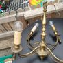 Vintage Brass Chandelier / Image 5