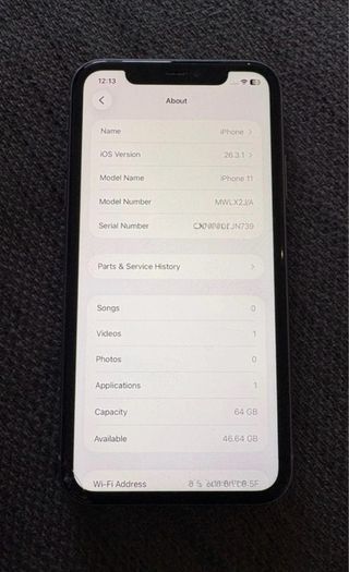 iPhone 11 64GB iOS26 Unlocked