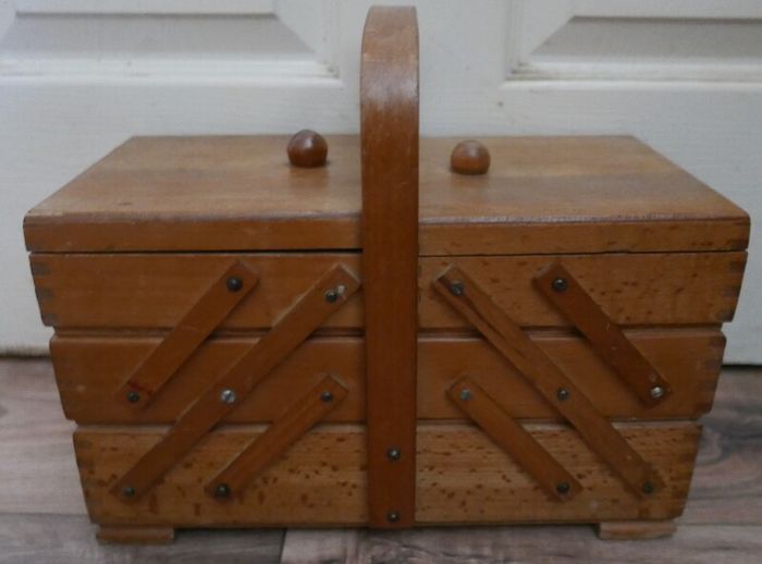 Vintage rustic wood box