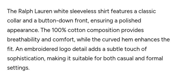 Ralph Lauren Sleeveless Shirt and Vero Moda Tee