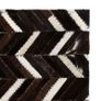 Rug Genuine Leather Patchwork 120x170 cm Chevron Black/White Image 3