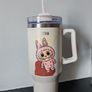 Labubu inspired Stanley style cups Image 4