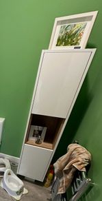 Lucca bathroom Tallboy and stroage mirror - white RT range