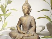 Buddha Figurine Sitting, 63 cm High, Made of Weatherproof Polyresin, Bronze, Feng Shui, Buddha Statue as Decoration for Home, Home & Garden, Garden Figure, Sculpture for Indoor and Outdoor Use