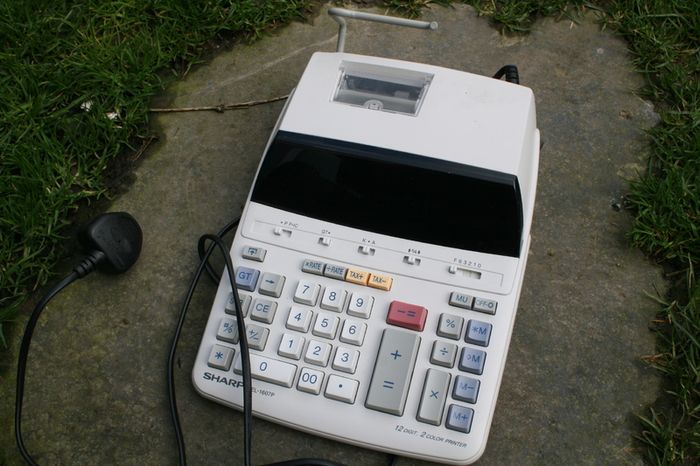 Sharp EL1607P 12 DIGIT Printing Calculator Mains Powered