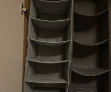 Closet hanging organizer