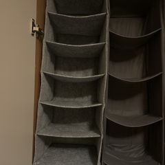 Closet hanging organizer
