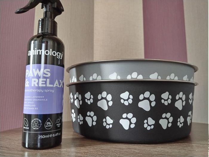 Set of x2 Stainless Steel Dog Feeder/ Drinking Bowls