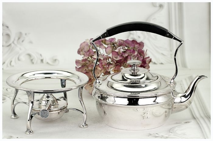 Antique Sheffield Silver Plated Spirit Kettle 19th Century