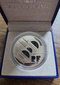 Proof 1994 France 15 ECUs / 100 Francs Channel Tunnel Low Mintage Silver coin
