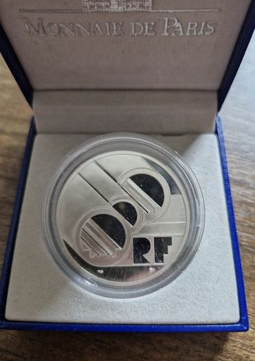 Proof 1994 France 15 ECUs / 100 Francs Channel Tunnel Low Mintage Silver coin