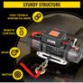 13500LBS 12V Electric Winch for 4X4 92FT Synthetic Car Trailer Ropes Towing Strap With Wireless Control ATV Truck Off Road Image 3