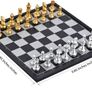 FREE P&P Magnetic Travel Chess Set with Folding Games Board and 2 Extra Queens & Storage Bag for Kids and Adults (Gold & Silver) Image 4